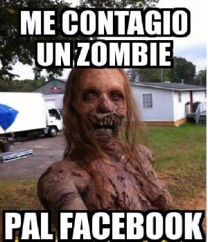 Imagen de Me contagio un zombie pal facebook numero 0