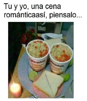 Imagen de Tu y yo una cena romantica asi piensalo