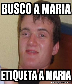 Imagen de Busco a Maria etiqueta a Maria