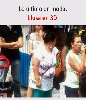 Imagen de Lo ultimo en moda blusa en 3d