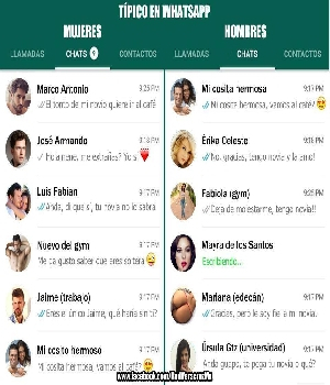 Imagen de Whatsapp de toda mujer vs whatsapp de todo hombre